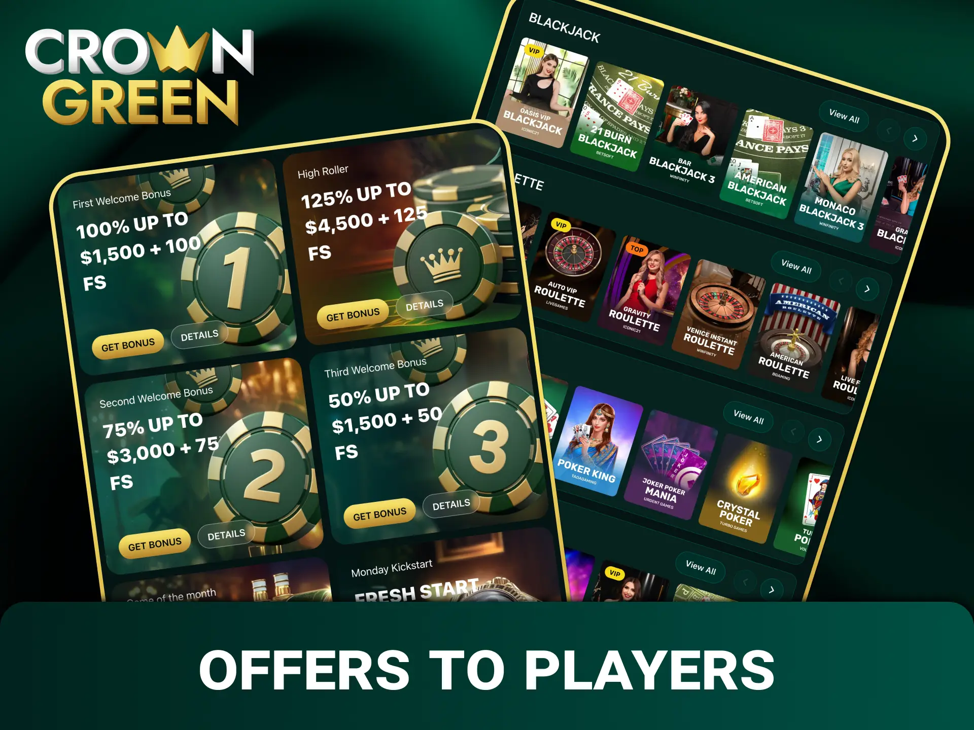 Explore what Crowngreen casino offers to players in Australia.