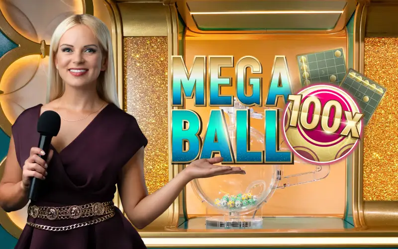 Win big payouts on the Mega Ball live game show on Crowngreen live casino.